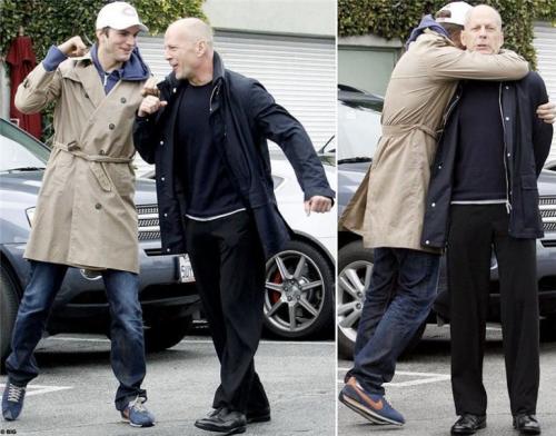 "Крепкий орешек" вывел в свет новую подругу — копию Дэми Мур