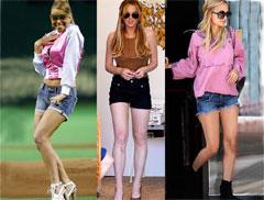 Звёзды вступили в борьбу за самые эротичные шорты