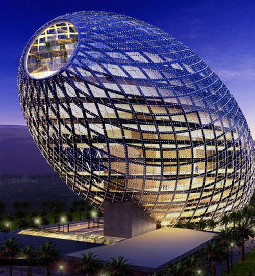 Архитектор Джеймс Ло «высидел» здание-яйцо