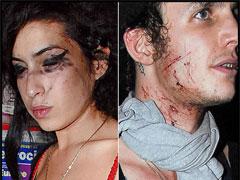 Эми Вайнхауз подралась с мужем