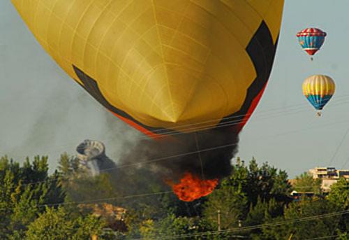 Воздушный шар потерпел катастрофу