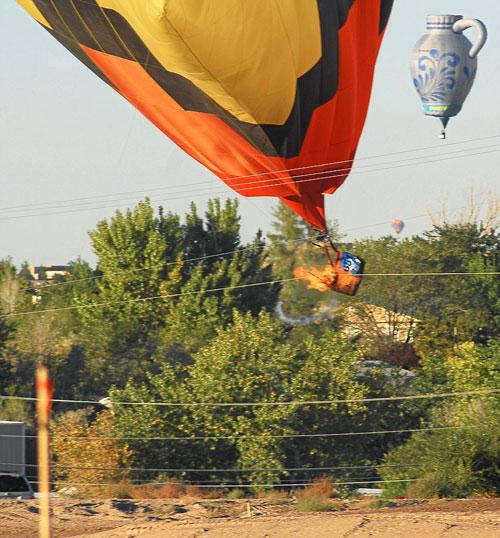 Воздушный шар потерпел катастрофу