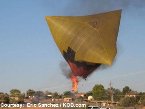 Воздушный шар потерпел катастрофу