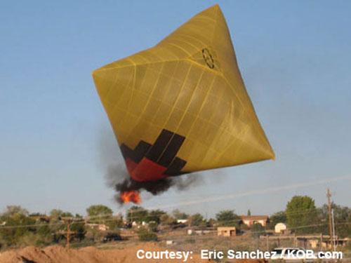 Воздушный шар потерпел катастрофу