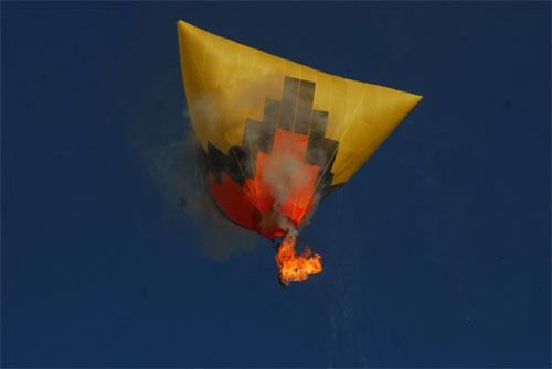 Воздушный шар потерпел катастрофу