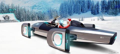 Конструкторы ведущих автокомпаний спроектировали средства передвижения для Санта-Клауса