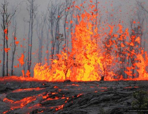 Вулканическая активность на Гавайях