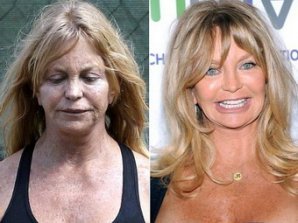 Знаменитости без макияжа и после. Часть 1