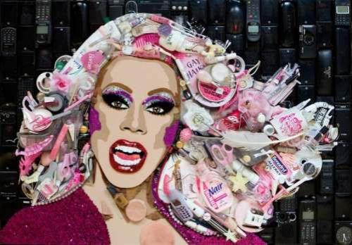 Портреты звезд из вторсырья