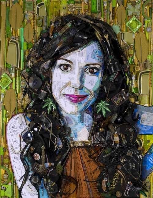 Портреты звезд из вторсырья