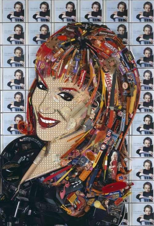 Портреты звезд из вторсырья