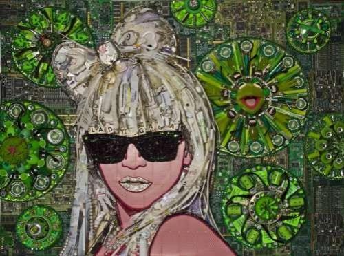 Портреты звезд из вторсырья