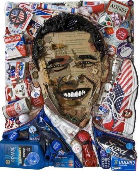 Портреты звезд из вторсырья