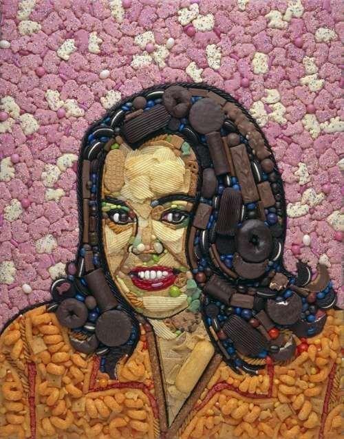 Портреты звезд из вторсырья