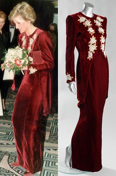 Платья принцессы Дианы выставлены на торги