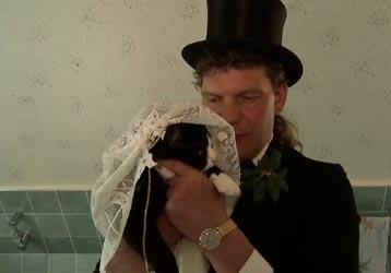 Немецкий почтальон женился на своей кошке