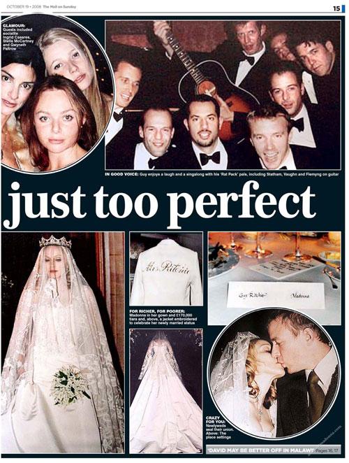 Опубликованы фото с засекреченной свадьбы Мадонны