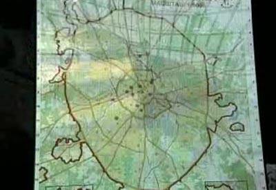 Карту Москвы сделали из пиццы