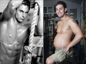 Фитнес-тренер стремительно толстеет на потеху публике