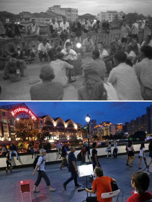 Фото Сингапура 50 лет назад и сейчас