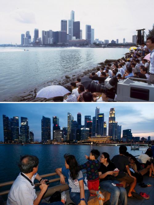 Фото Сингапура 50 лет назад и сейчас