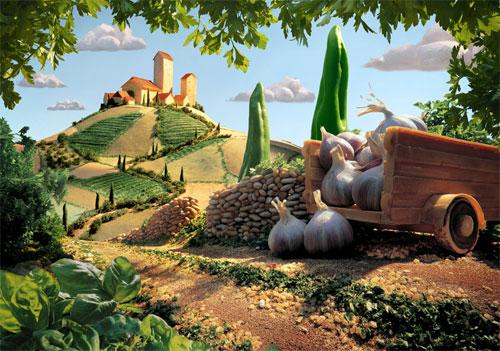 Невероятные картины из овощей Карла Уорнера