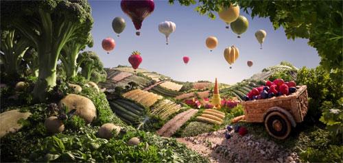 Невероятные картины из овощей Карла Уорнера