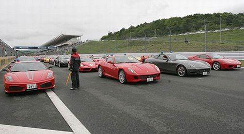 Японцы побили рекорд по количеству «Феррари» на  трассе