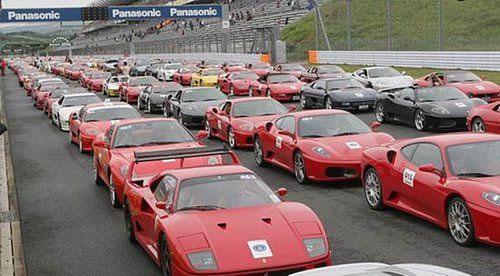 Японцы побили рекорд по количеству «Феррари» на  трассе