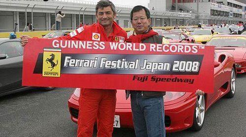 Японцы побили рекорд по количеству «Феррари» на  трассе