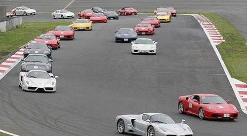 Японцы побили рекорд по количеству «Феррари» на  трассе