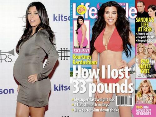 Голливудские знаменитости до и после родов