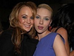 Линдсей Лохан с «коллегами по цеху»