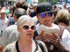 Пинк впервые появилась на публике после родов