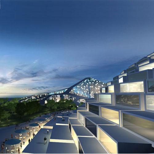 В Каспийском море появятся здания-горы