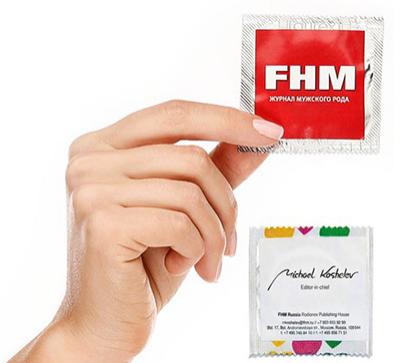 Визитка-презерватив главного редактора журнала FHM: