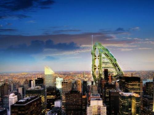 В Нью-Йорке построят сельхоз-небоскреб «Стрекоза»