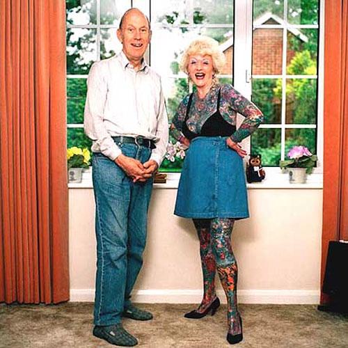 Татуированная пенсионерка шокировала берлинский фестиваль тату