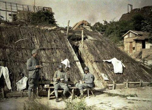 Фотографии  времен Первой мировой войны в цвете