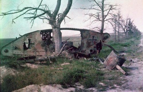 Фотографии  времен Первой мировой войны в цвете