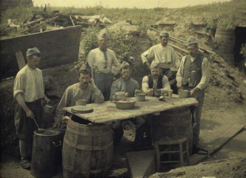 Фотографии  времен Первой мировой войны в цвете