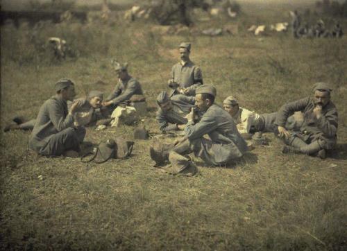 Фотографии  времен Первой мировой войны в цвете