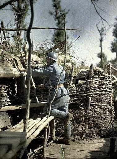 Фотографии  времен Первой мировой войны в цвете