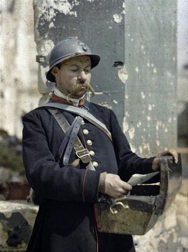 Фотографии  времен Первой мировой войны в цвете