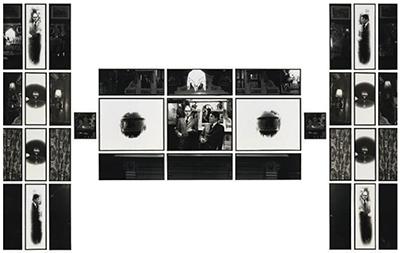 Для Ее Величества, коллаж из фотографий (1973)
Авторы: Гилберт Прош и Джордж Пассмор
Цена: $3,7 млн
Британские художники работают в жанре перфоманс-фотографии. Мировую известность им принесли работы, где они выступали в качестве живых скульптур. Их коллаж из фотографий, сделанный еще в 1973 году, был продан за большие деньги на аукционе в 2008: на черно-белых фотографиях изображены мужчины в дорогих костюмах в сочетании с предметами интерьера.