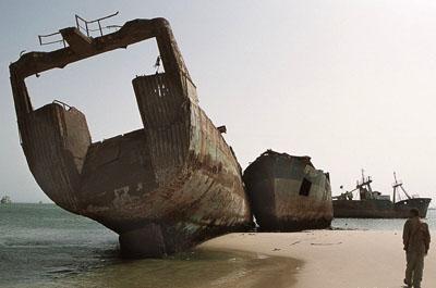 Нуадибу – самое большое в мире кладбище кораблей
