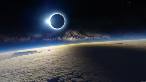 Солнечное затмение с борта международной космической станции