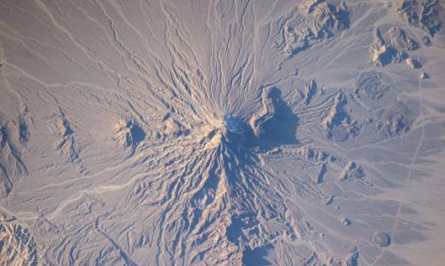 Вулкан Базман в Иране, часть заповедника в провинциях Систан и Белуджистан
