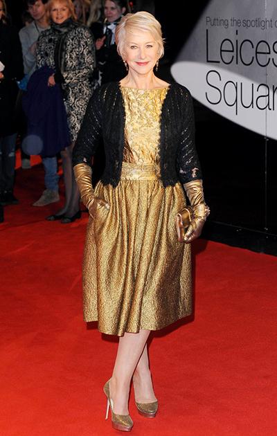 Звездный гардероб: золотые платья знаменитостей