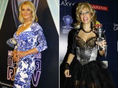 Волочкова и Собчак блеснули декольте на вручении премии «RU.TV»